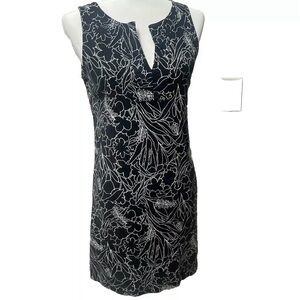 New York & Company Women's Sleeveless Black Floral Pencil Dress Size S Pullover